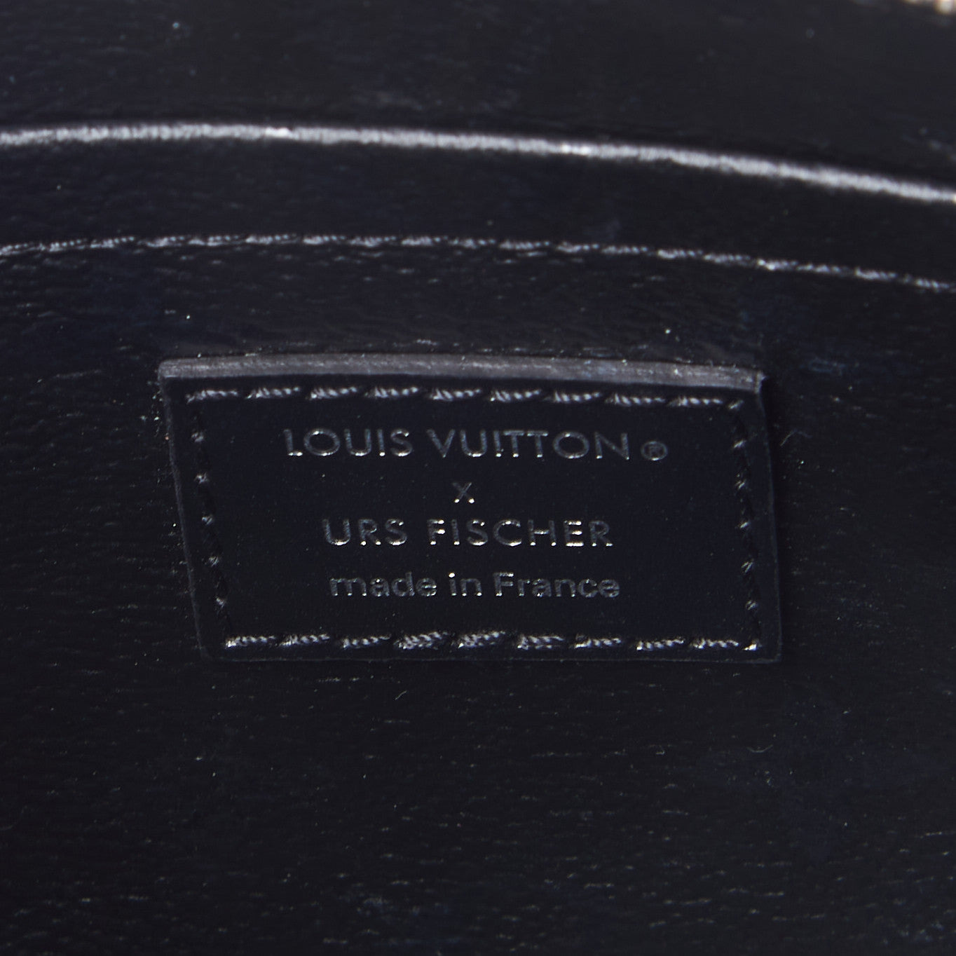 X UF Tufted Monogram Pochette Accessories White Black