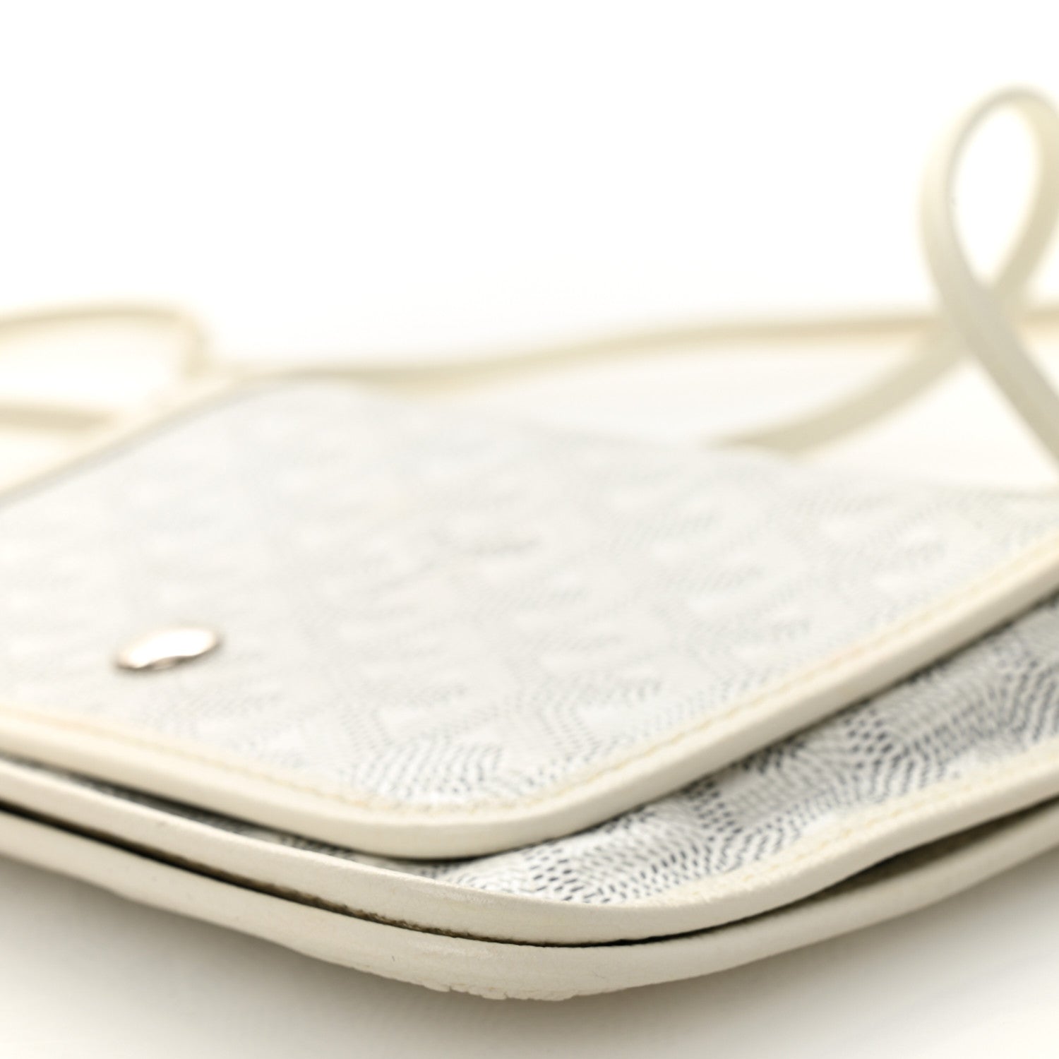 Goyard Goyardine Plumet Wallet Clutch White 9 of 9