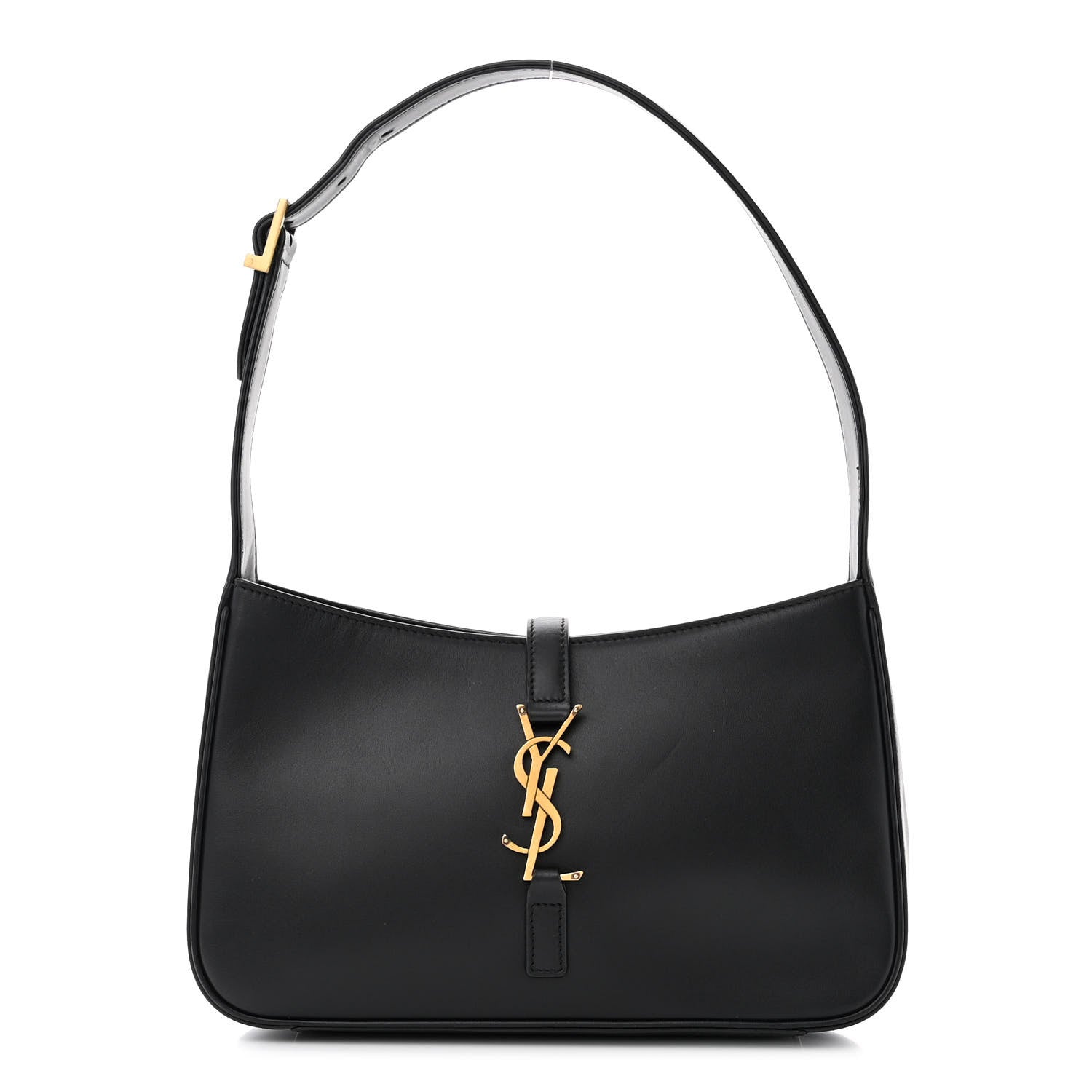 Saint Laurent Smooth Calfskin Le 5 A 7 Hobo Black 1 of 12
