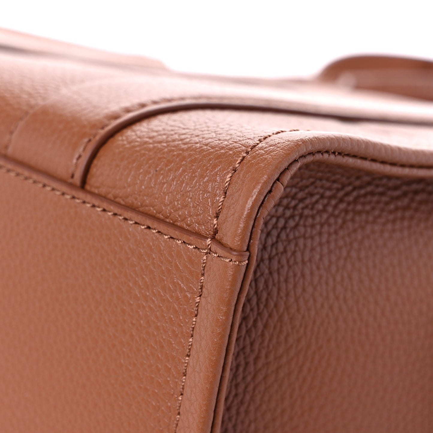 Grained Calfskin Small The Tote Bag Argan Oil