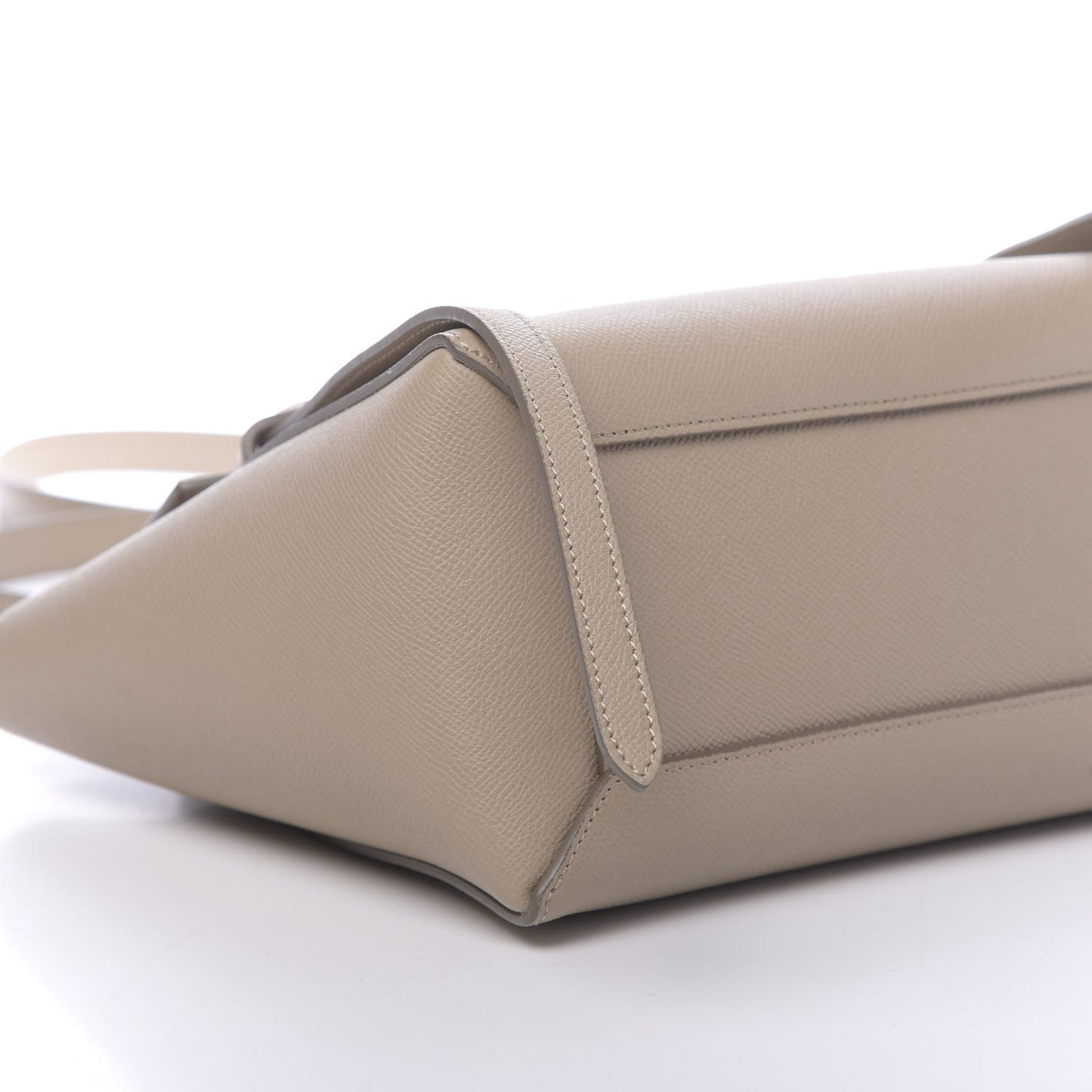 Baby Grained Calfskin Micro Belt Bag Light Taupe