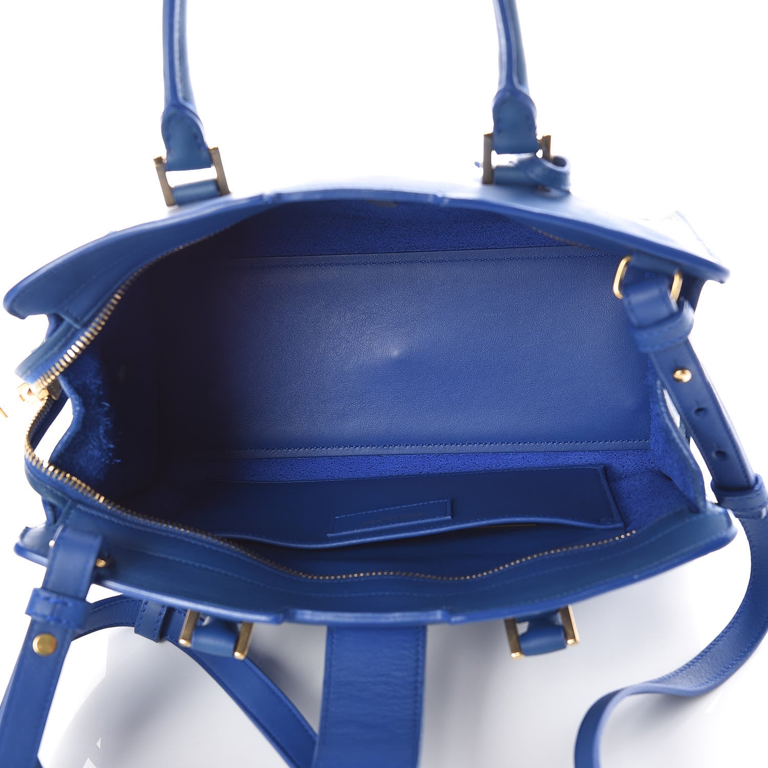 Saint Laurent Calfskin Monogram Baby Cabas Blue Majorelle 6 of 18