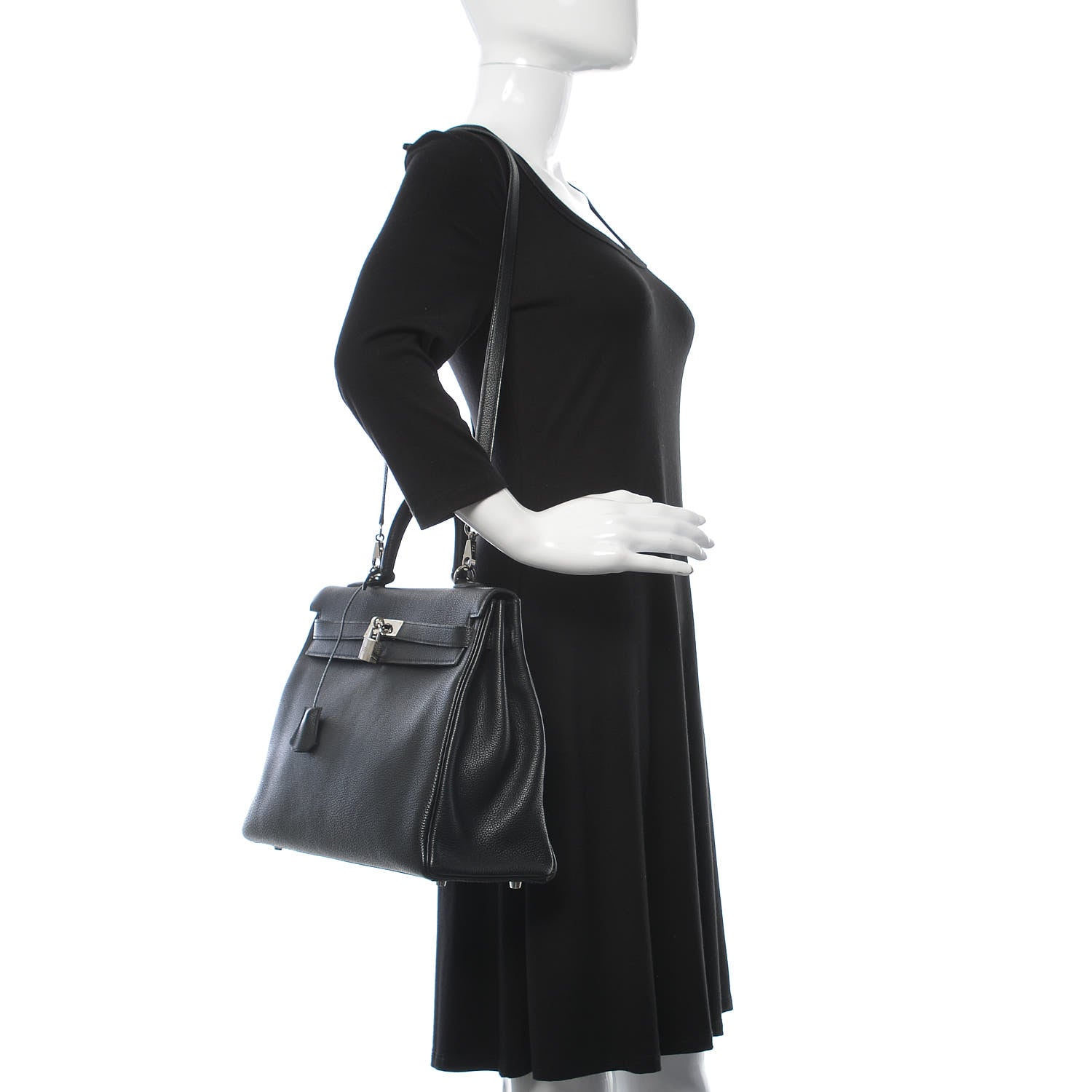 Hermes Togo Kelly Retourne 35 Black 3 of 41