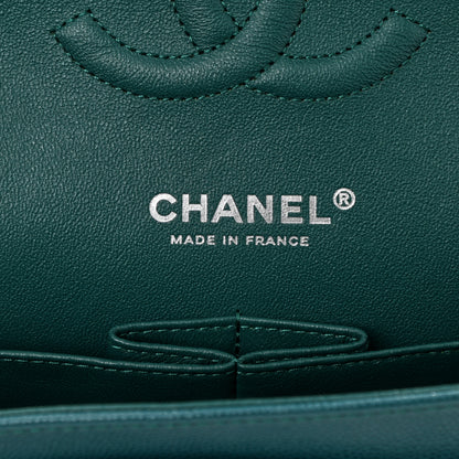 Chanel Caviar Quilted Medium Double Flap Dark Green 7 of 11