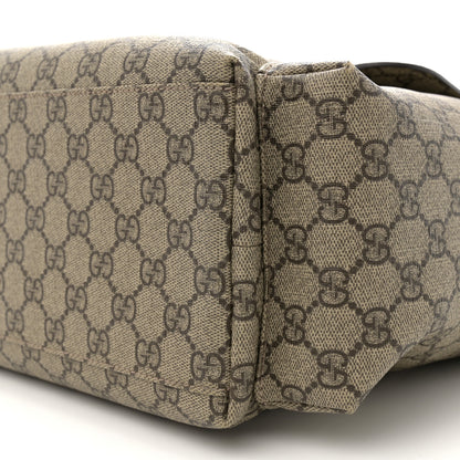Gucci GG Plus Monogram Messenger Diaper Bag Dark Brown 10 of 12