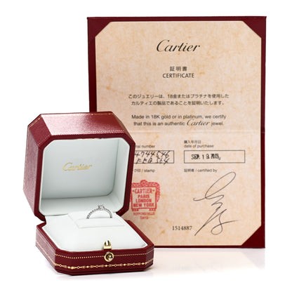 Cartier Platinum Diamond .30ct Etincelle De Cartier Solitaire Engagement Ring 46 3.75 7 of 7