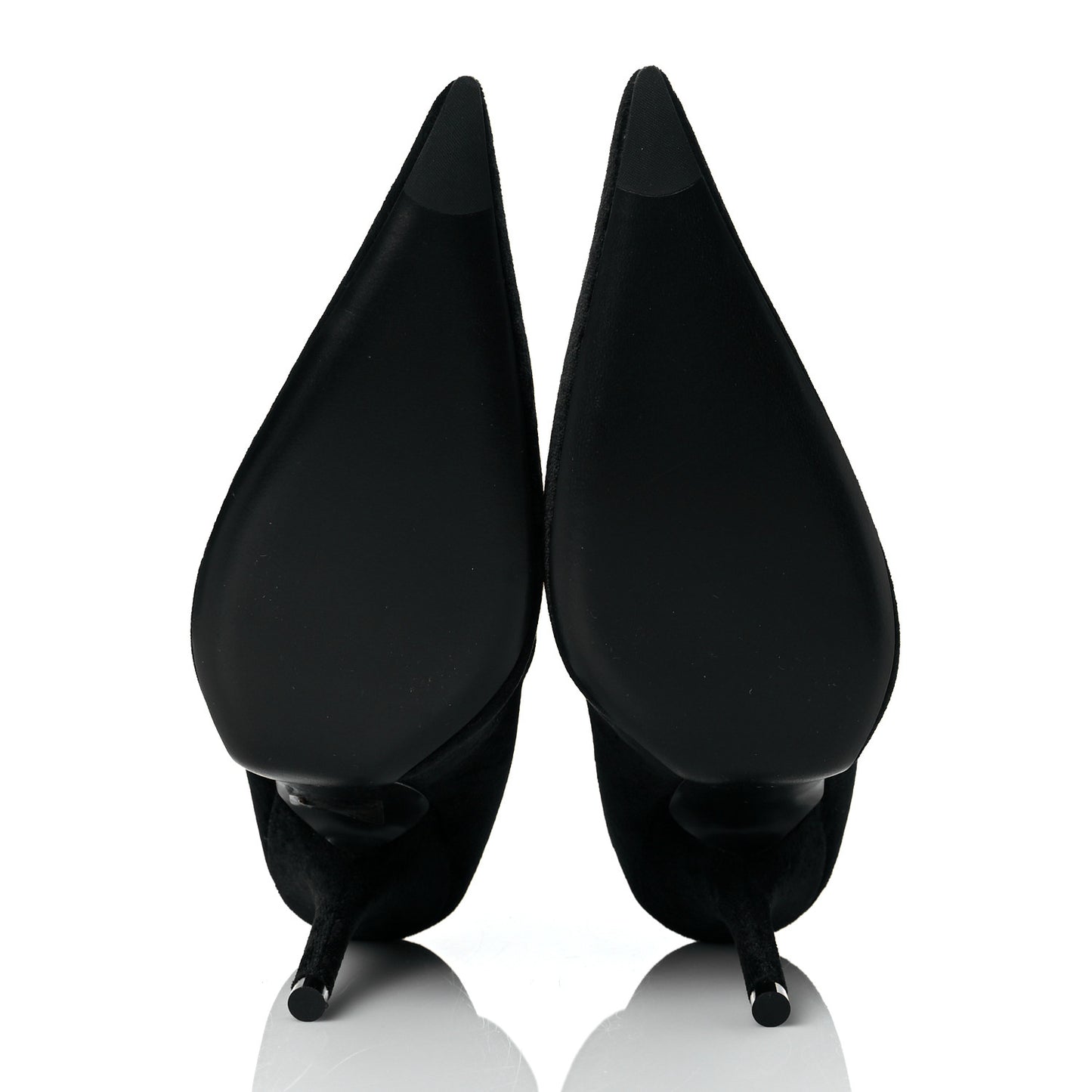 Velvet Spandex Extreme Pointed Toe Knife Ankle Boots 38 Black