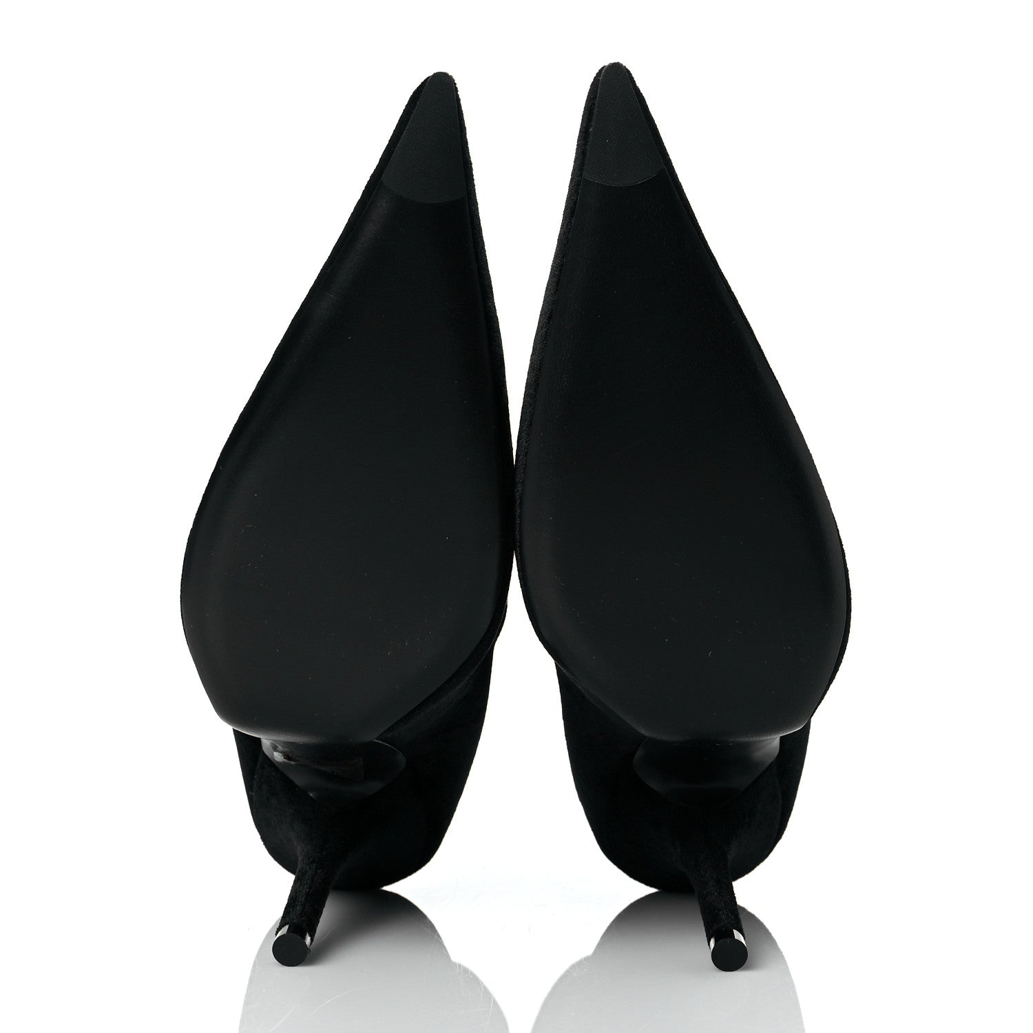 Balenciaga Velvet Spandex Extreme Pointed Toe Knife Ankle Boots 38 Black 6 of 8