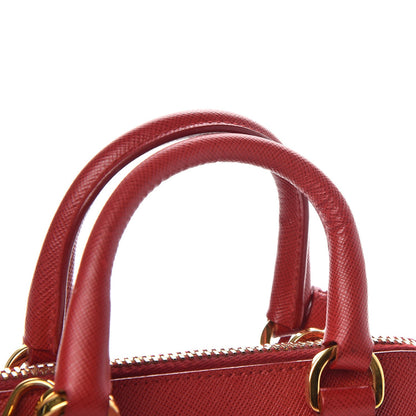 Prada Saffiano Lux Mini Promenade Tote Fuoco 7 of 7