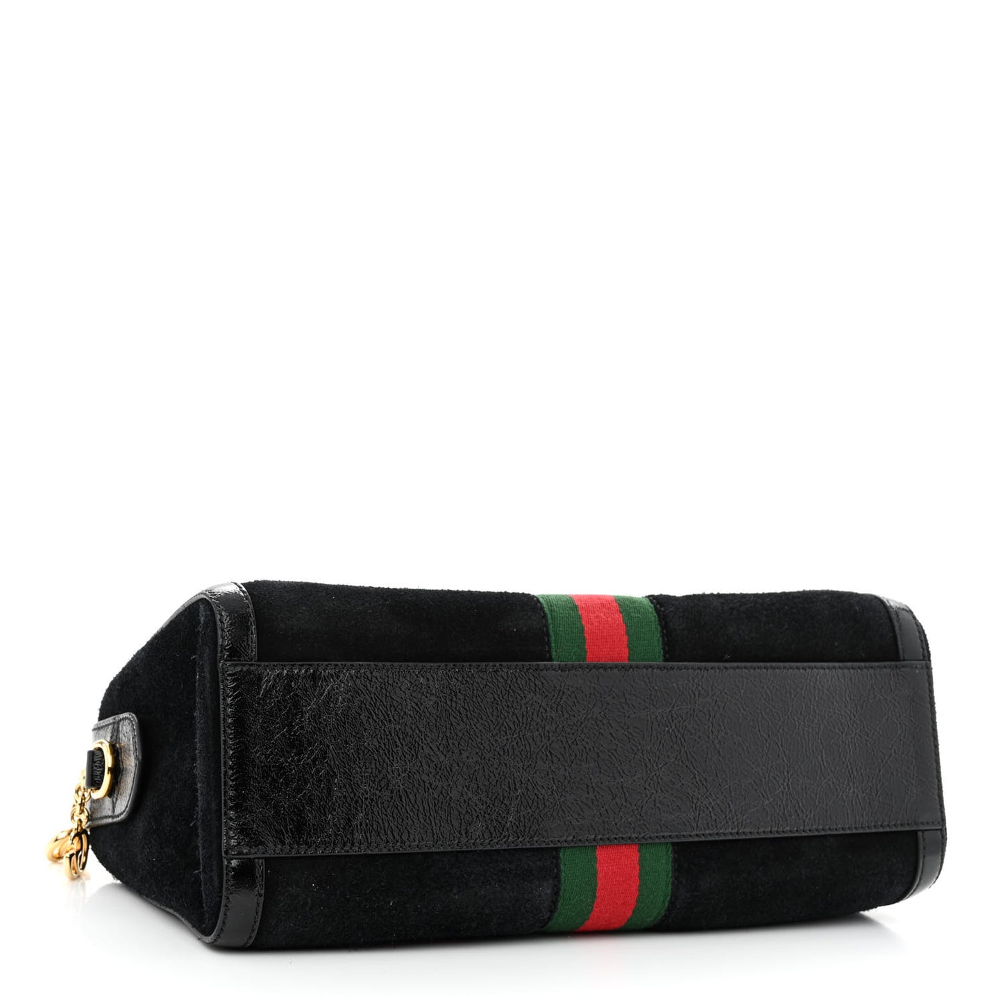 Suede Patent GG Web Medium Ophidia Boston Black