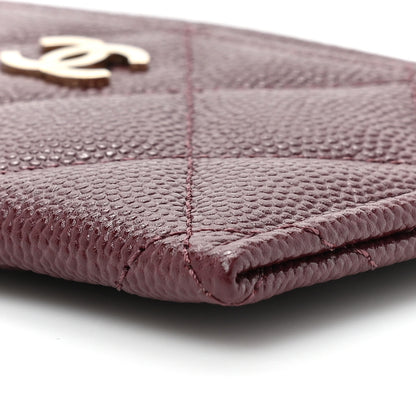 Chanel Caviar Quilted Card Holder Burgundy 9 of 11