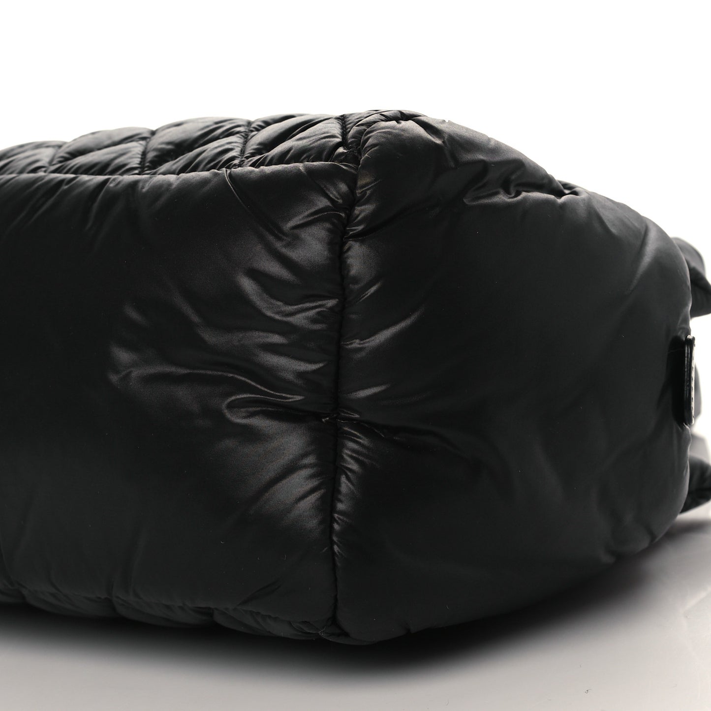 Nylon Coco Cocoon Zipped Tote Black