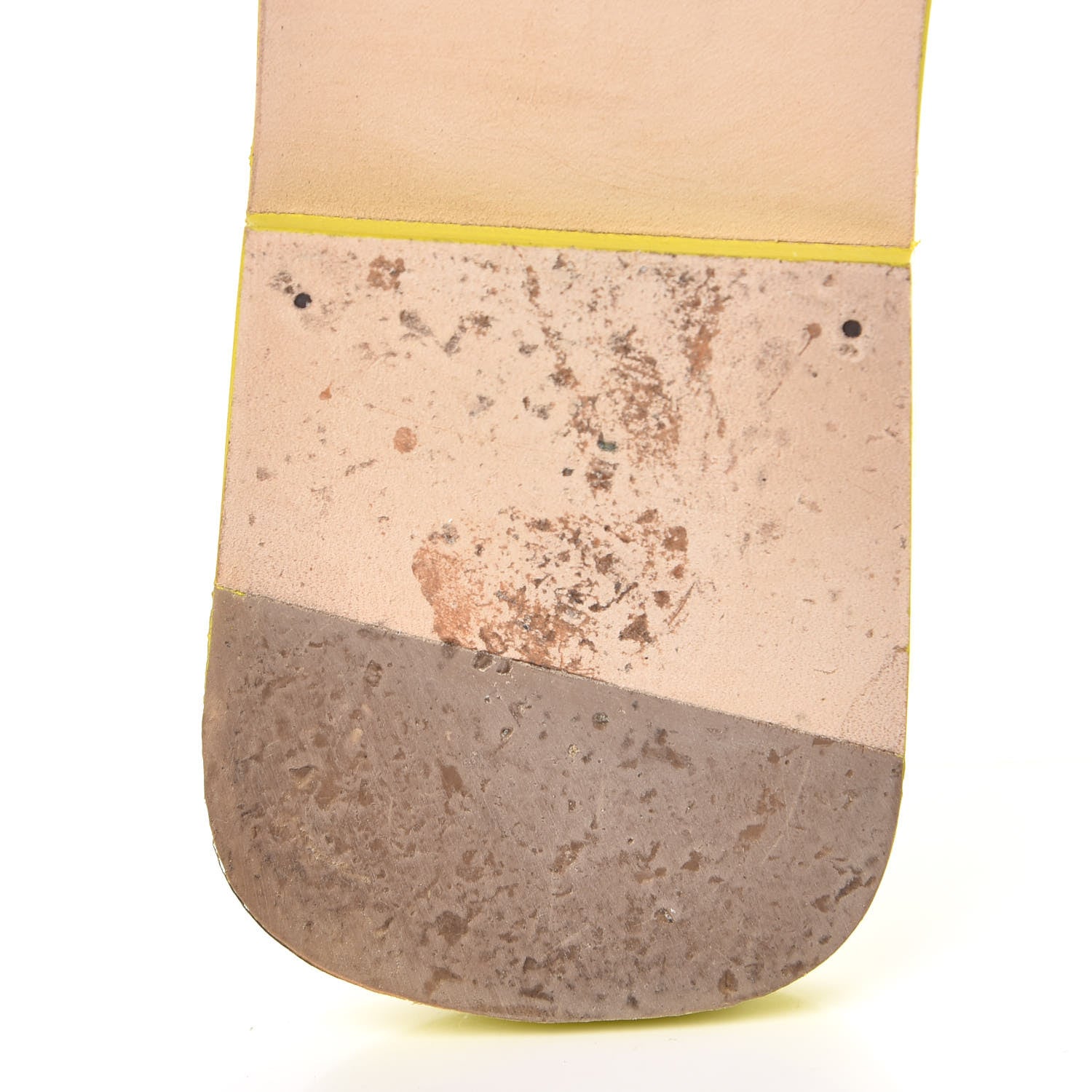 Hermes Epsom Oran Sandals 38 Jaune Pollen 12 of 14