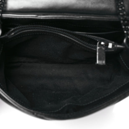 Saint Laurent Calfskin Y Quilted Monogram Monochrome Small Loulou Chain Satchel Black 5 of 10
