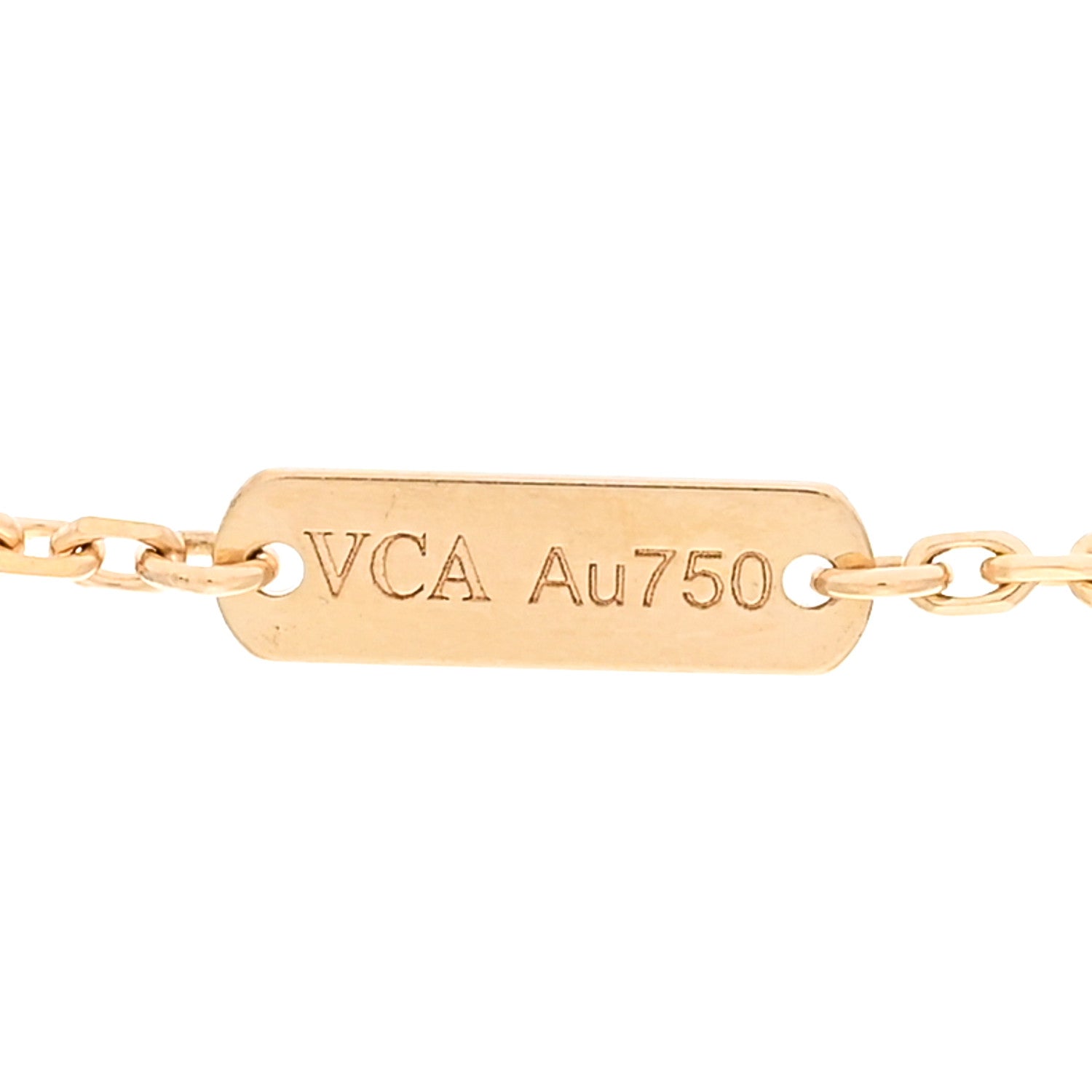 Van Cleef & Arpels 18K Yellow Gold Vintage Alhambra Pendant Necklace 5 of 6
