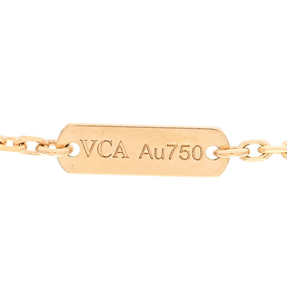 Van Cleef & Arpels 18K Yellow Gold Vintage Alhambra Pendant Necklace 5 of 6