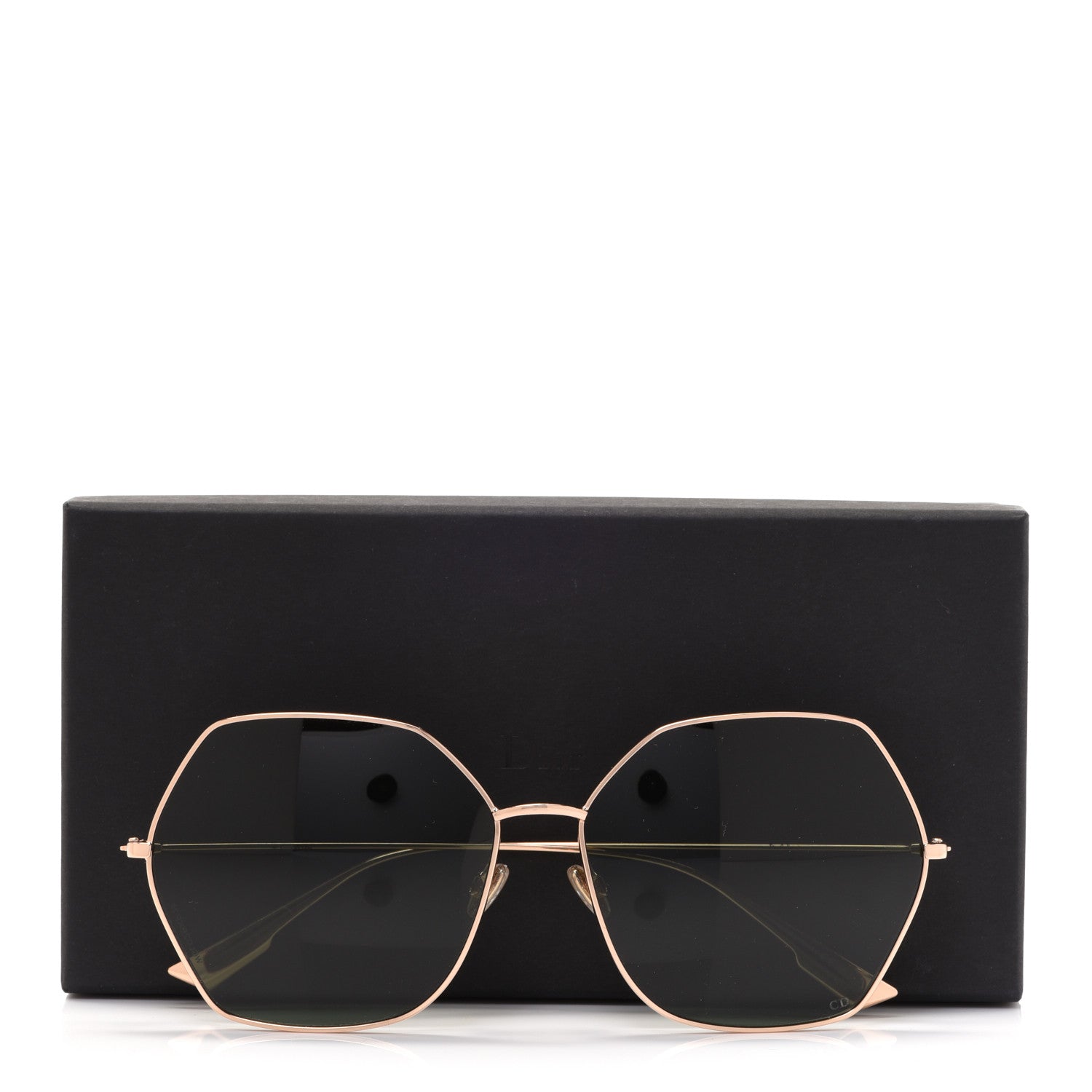 Christian Dior Metal Stellaire 8 Sunglasses Rose Gold Green 8 of 8