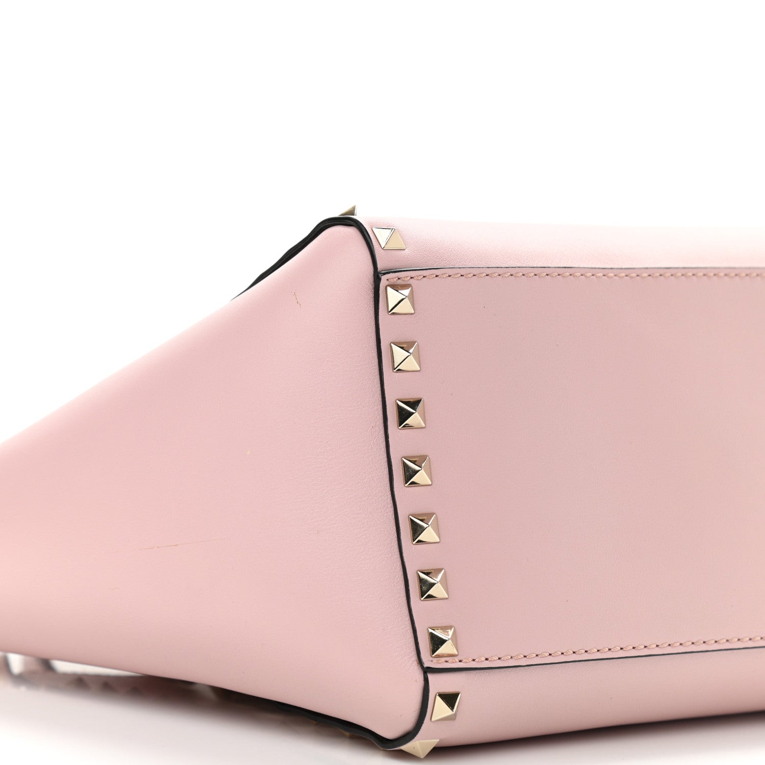 Valentino Garavani Vitello Small Rockstud Double Handle Tote Water Rose 7 of 9