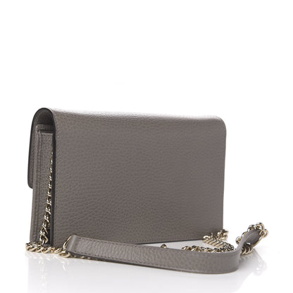 Gucci Dollar Calfskin Interlocking G Chain Wallet Loess 3 of 12