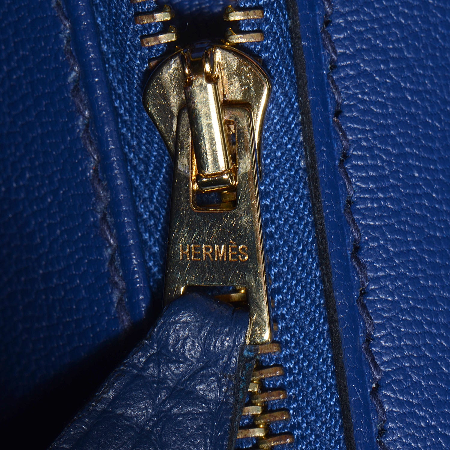 Hermes Taurillon Clemence Birkin 35 Bleu de Prusse 20 of 23