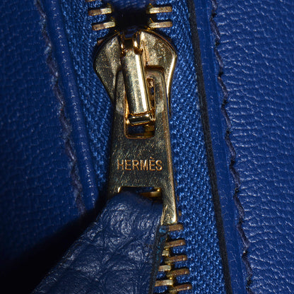 Hermes Taurillon Clemence Birkin 35 Bleu de Prusse 20 of 23