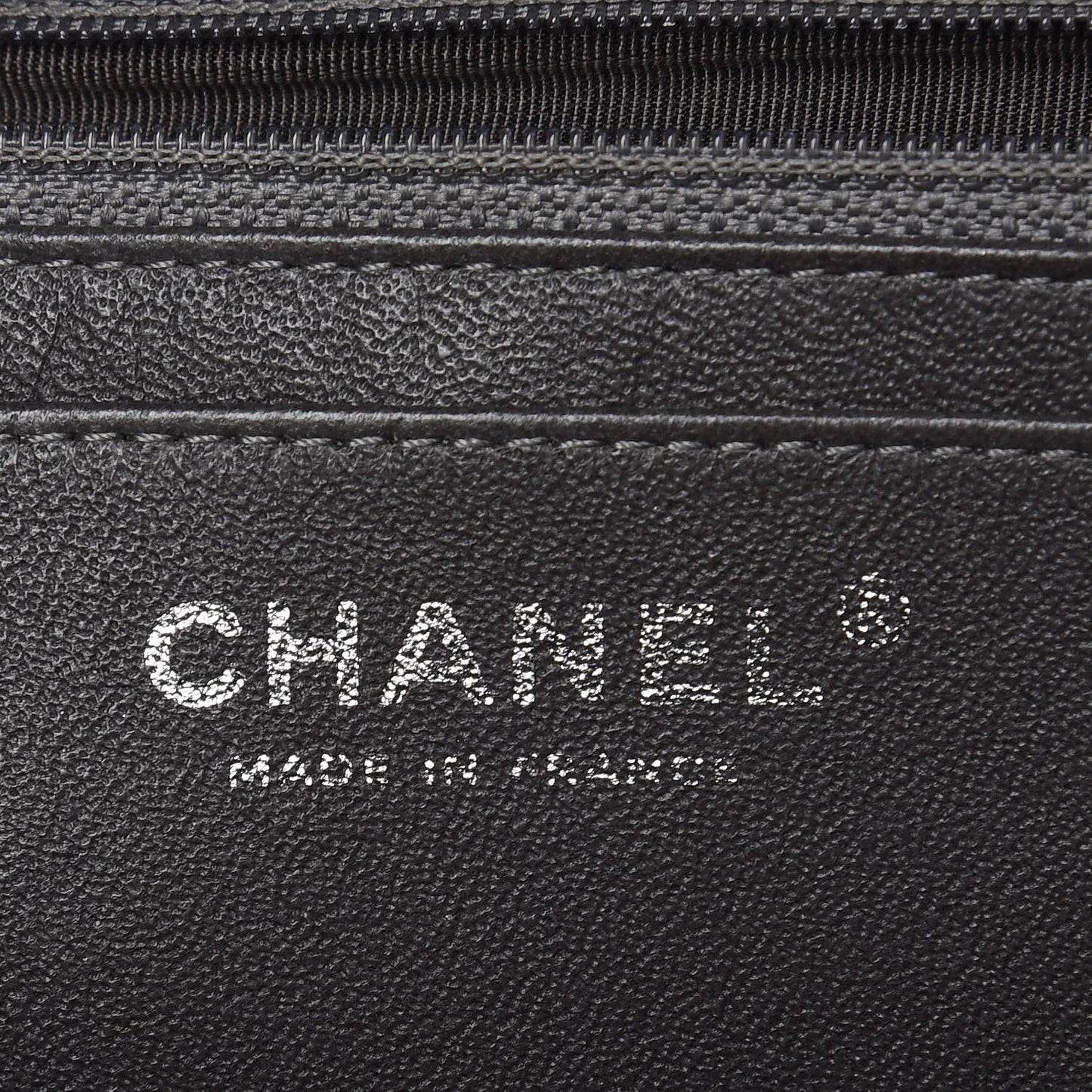 Lambskin Quilted Jumbo Single Flap Dark Grey