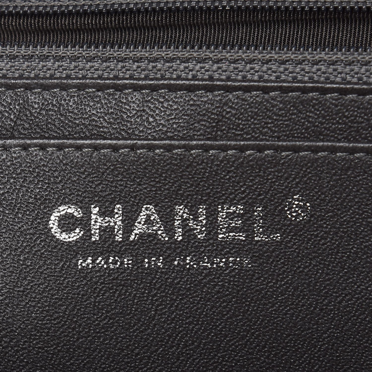 Chanel Lambskin Quilted Jumbo Single Flap Dark Grey 6 of 10