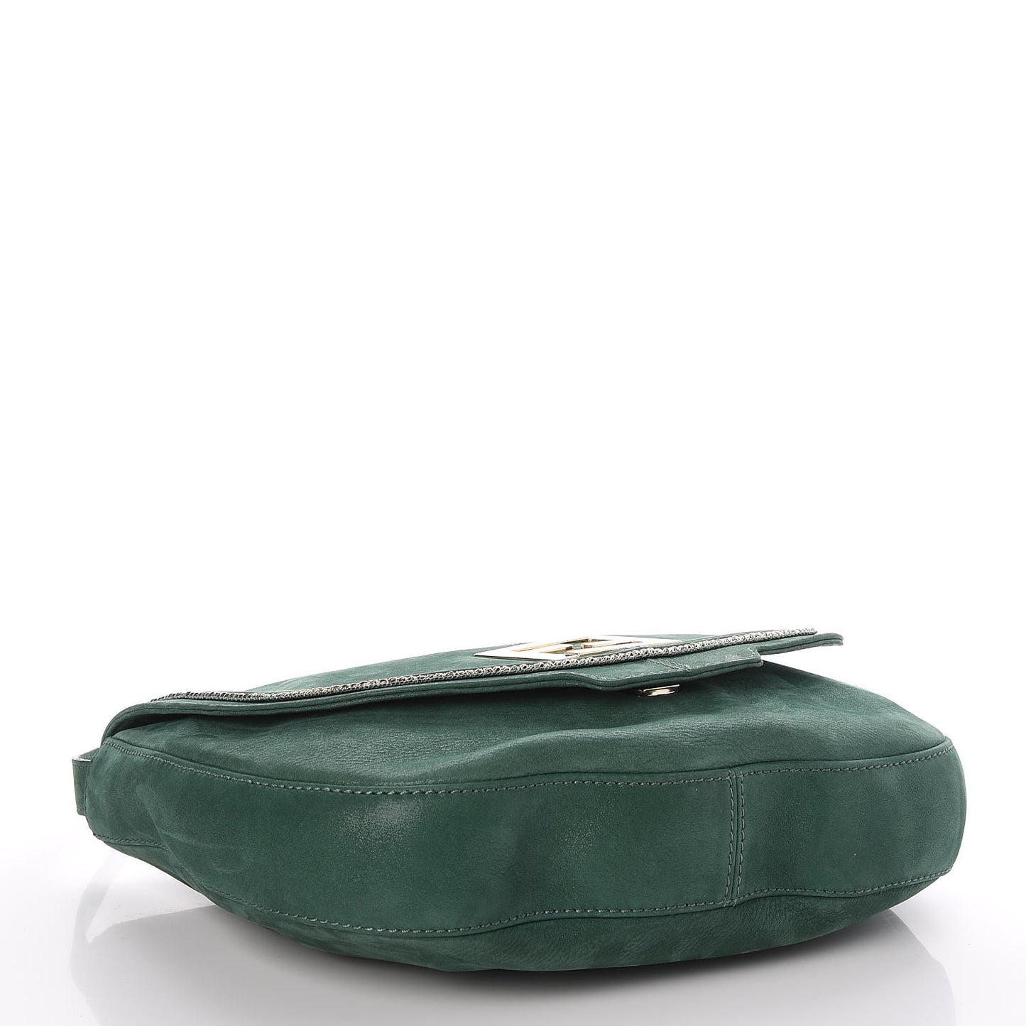 Metallic Calfskin Crossbody Green