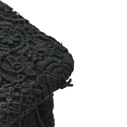 Dolce & Gabbana DOLCE & GABBANA Calfskin Lace Miss Sicily Satchel Black 12 of 14