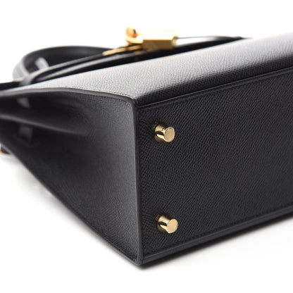 Hermes Epsom Kelly Sellier 25 Black 6 of 11