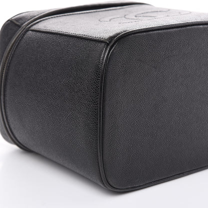 Chanel Caviar CC Vanity Train Case Black 7 of 17