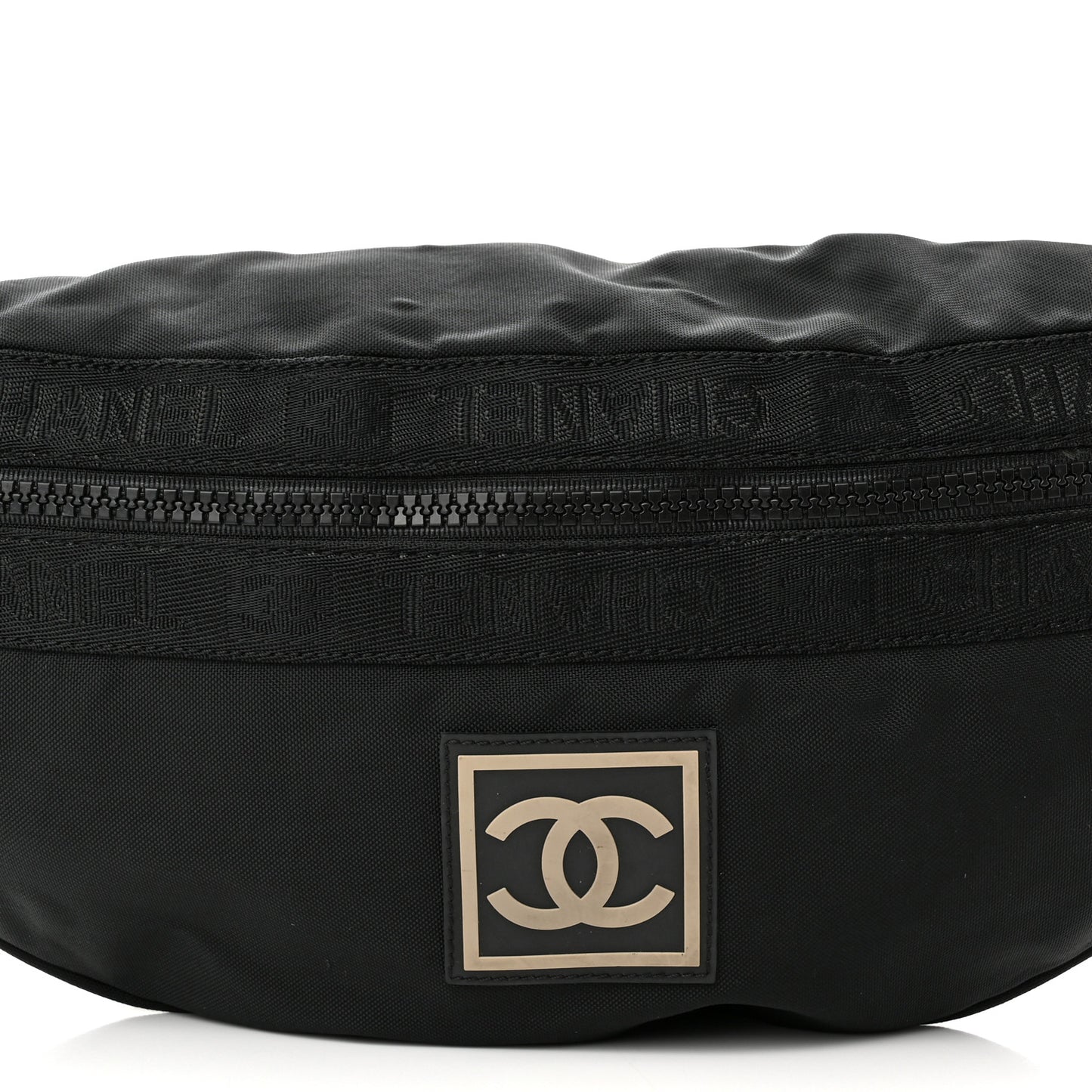Nylon Sport Waist Bag Black