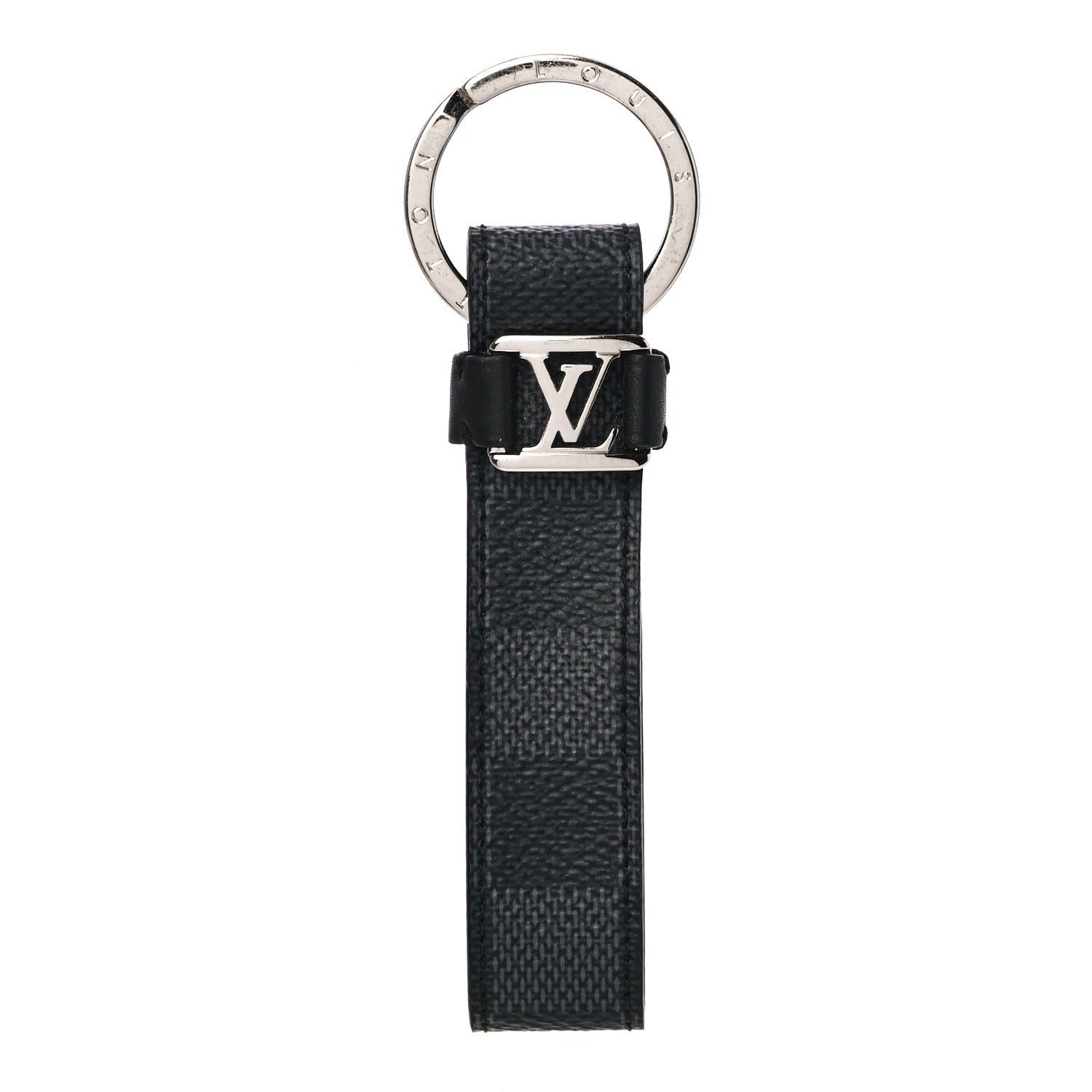 Louis Vuitton Damier Graphite LV Dragonne Key Holder 1 of 4