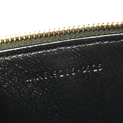 Saint Laurent Lambskin Quilted Mini Gaby Vanity Case Olive Wood 6 of 10