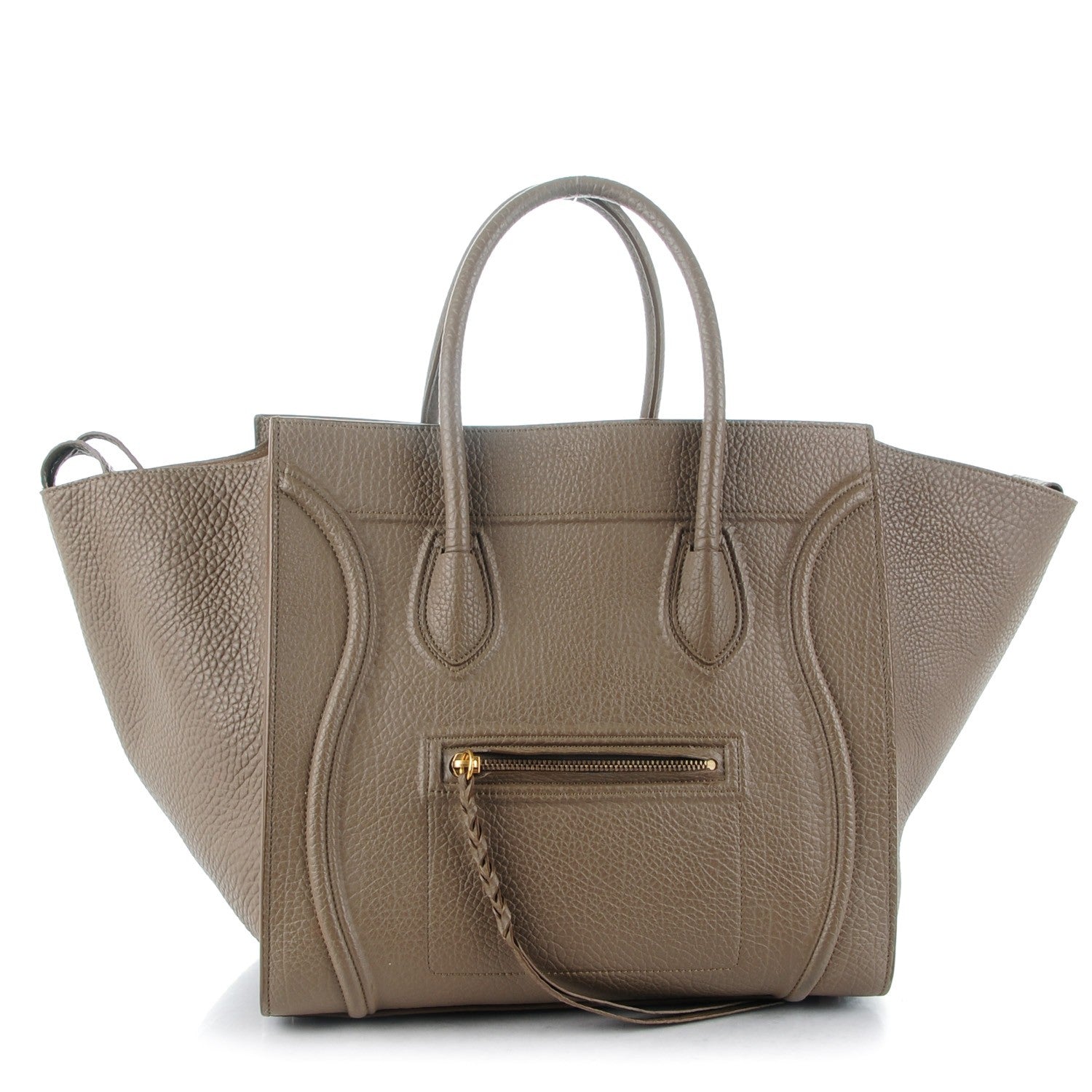 Celine Bullhide Medium Phantom Luggage Taupe 1 of 13