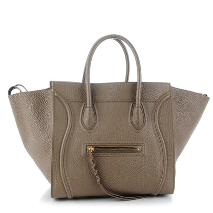 Celine Bullhide Medium Phantom Luggage Taupe 1 of 13