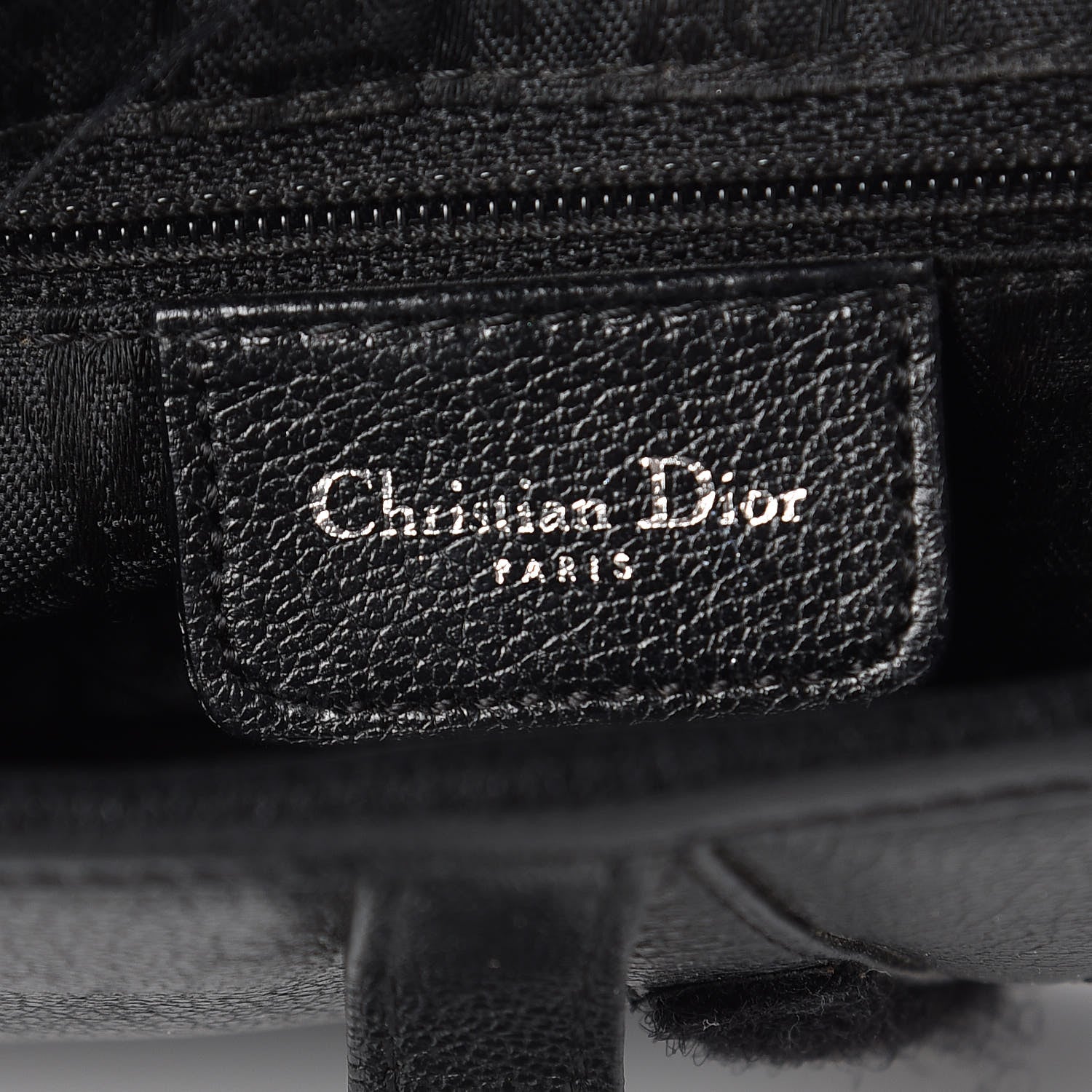 Christian Dior Calfskin Saddle Bag Black 6 of 8