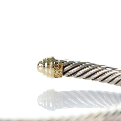 David Yurman Sterling Silver 14K Yellow Gold 5mm Cable Classics Bracelet 5 of 5
