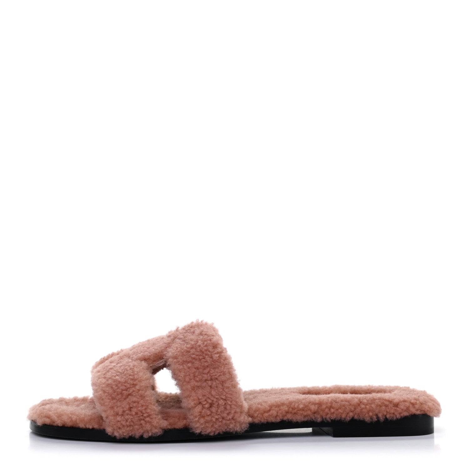 Hermes Woolskin Oran Sandals 38 Rose Aube 1 of 8