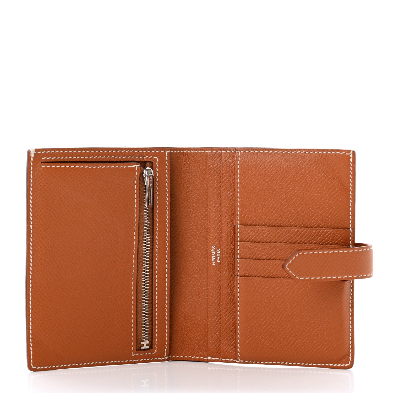Hermes Epsom Bearn Compact Wallet Gold 6 of 9