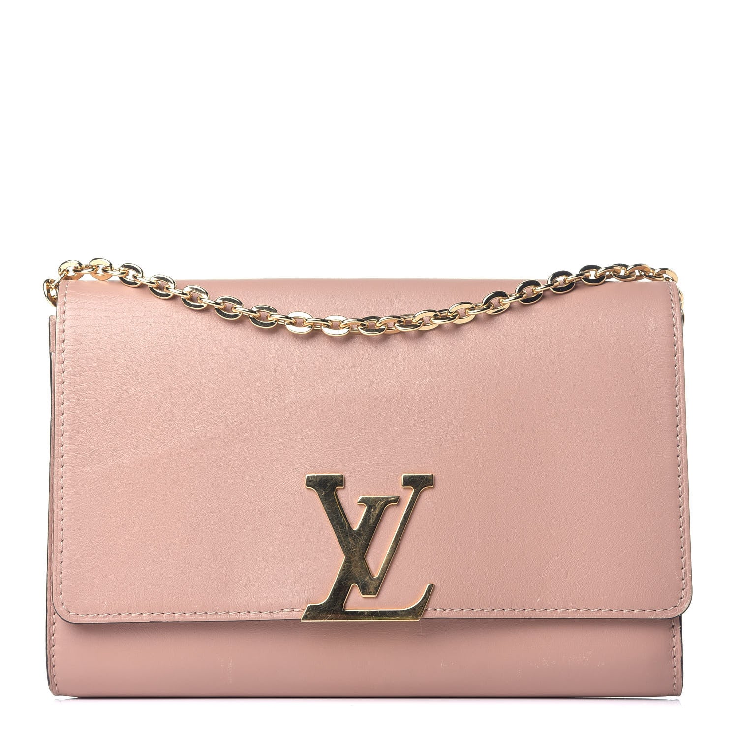 Louis Vuitton Calfskin Chain Louise GM Nude 1 of 8