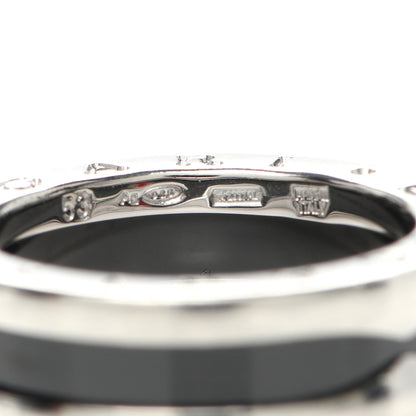 Bulgari Sterling Silver Ceramic Save The Children One-Band Ring 53 6.25 5 of 6