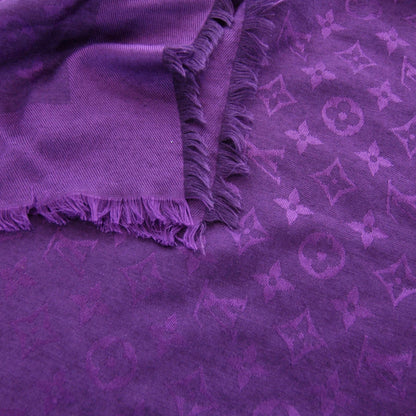 Louis Vuitton Wool Silk Monogram Shawl 5 of 5