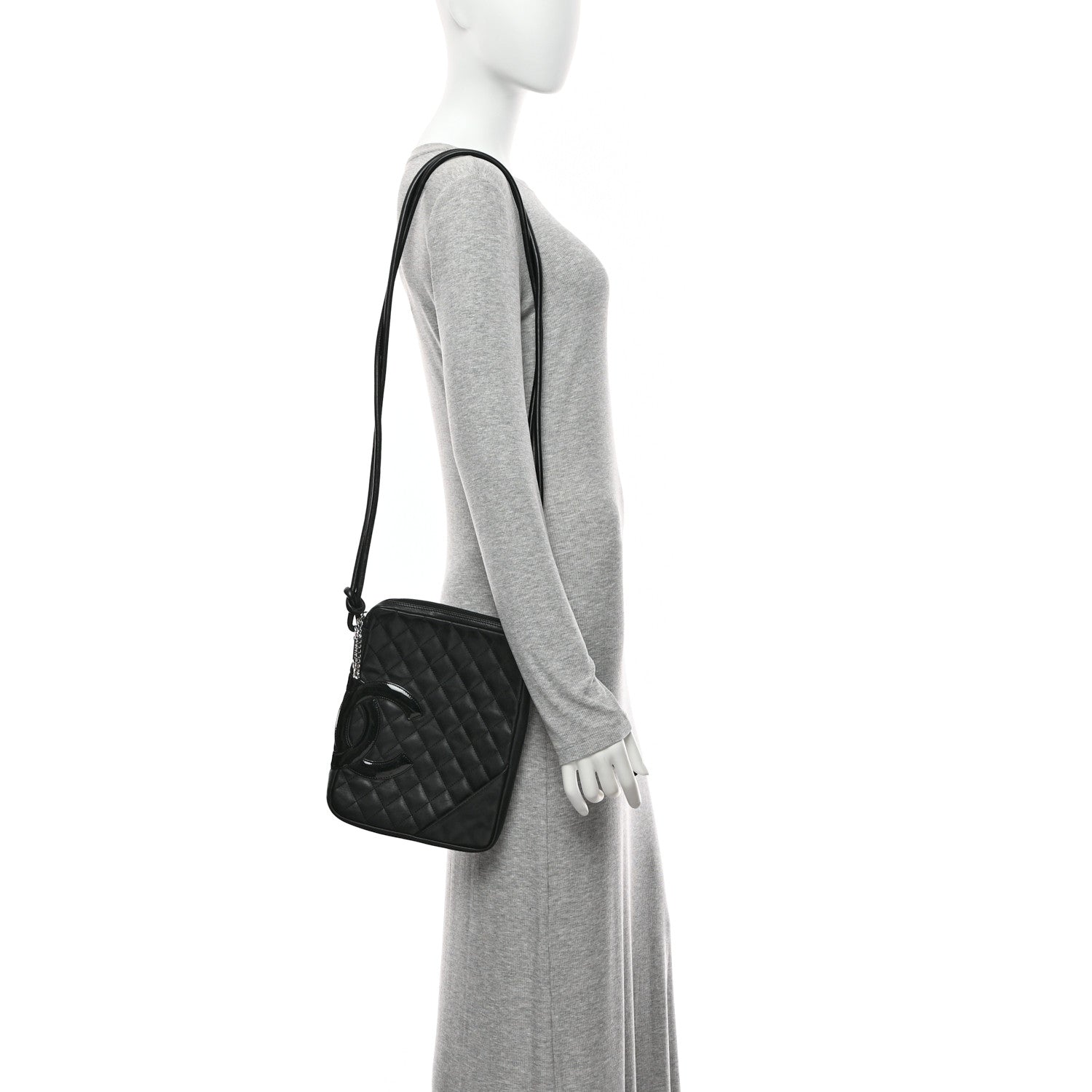 Chanel Calfskin Quilted Medium Cambon Messenger Black 2 of 11