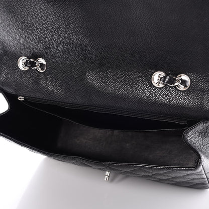 Chanel Caviar Quilted Jumbo Single Flap Black 6 of 10