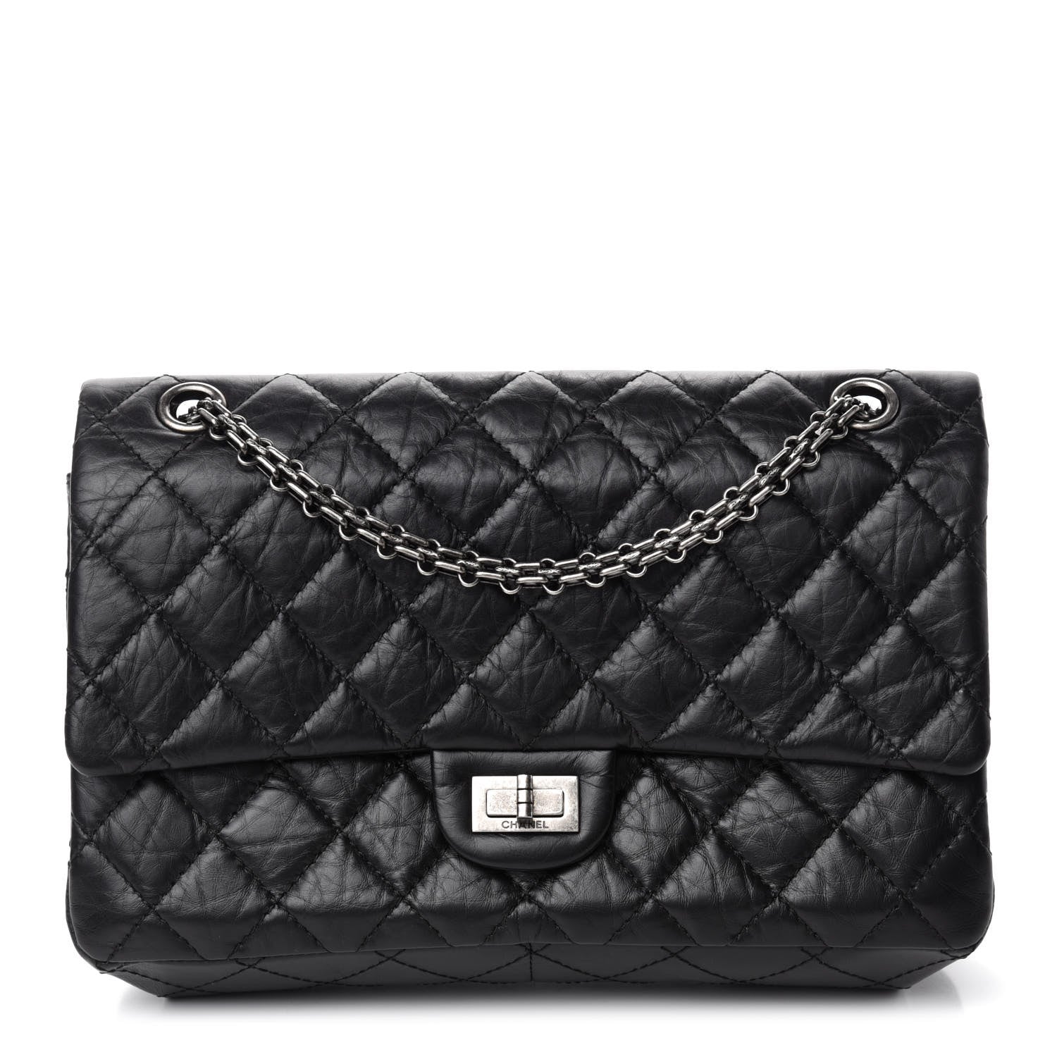 Chanel Aged Calfskin Quilted 2.55 Reissue 226 Flap Black 1 of 12