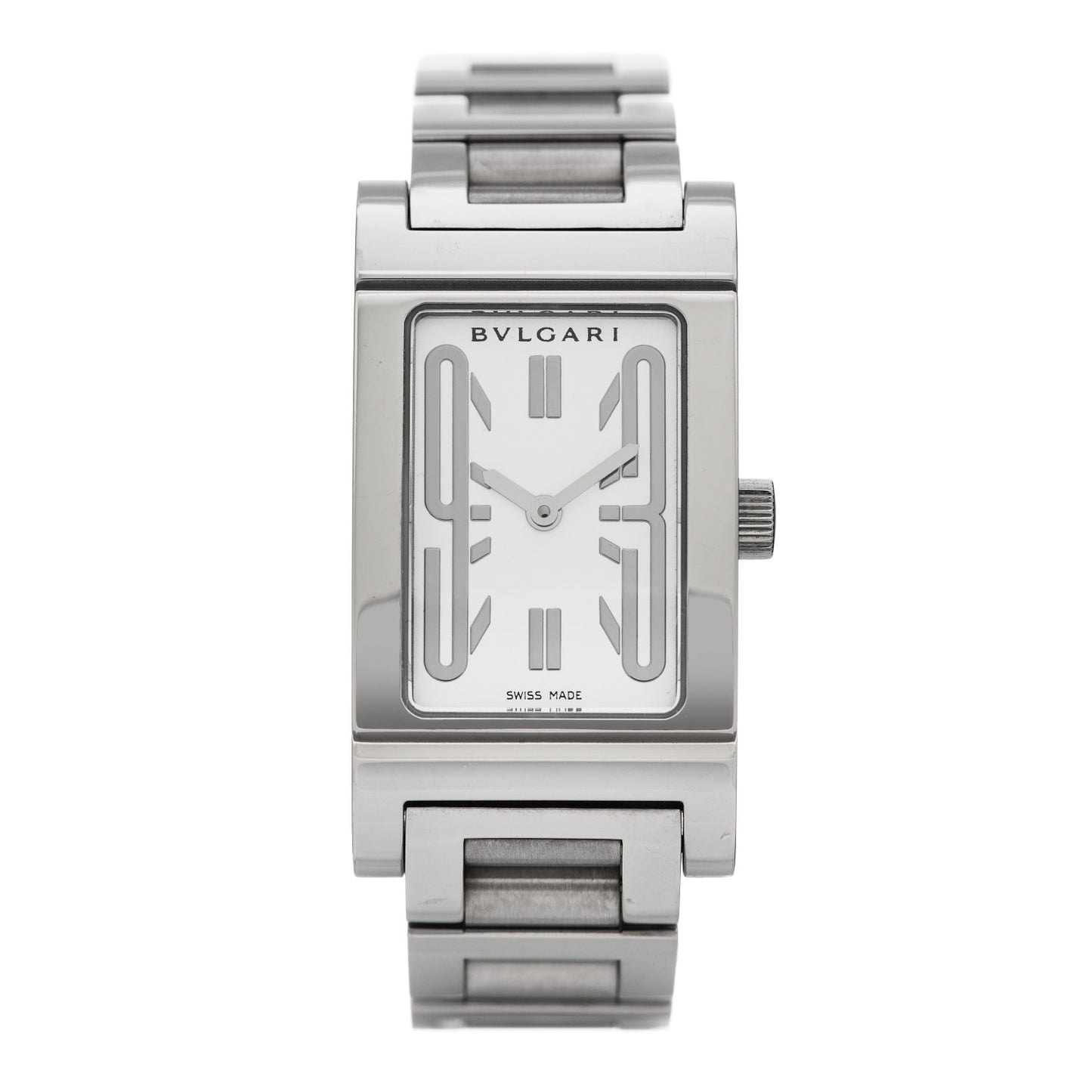 Stainless Steel 21mm Rettangolo Quartz Watch