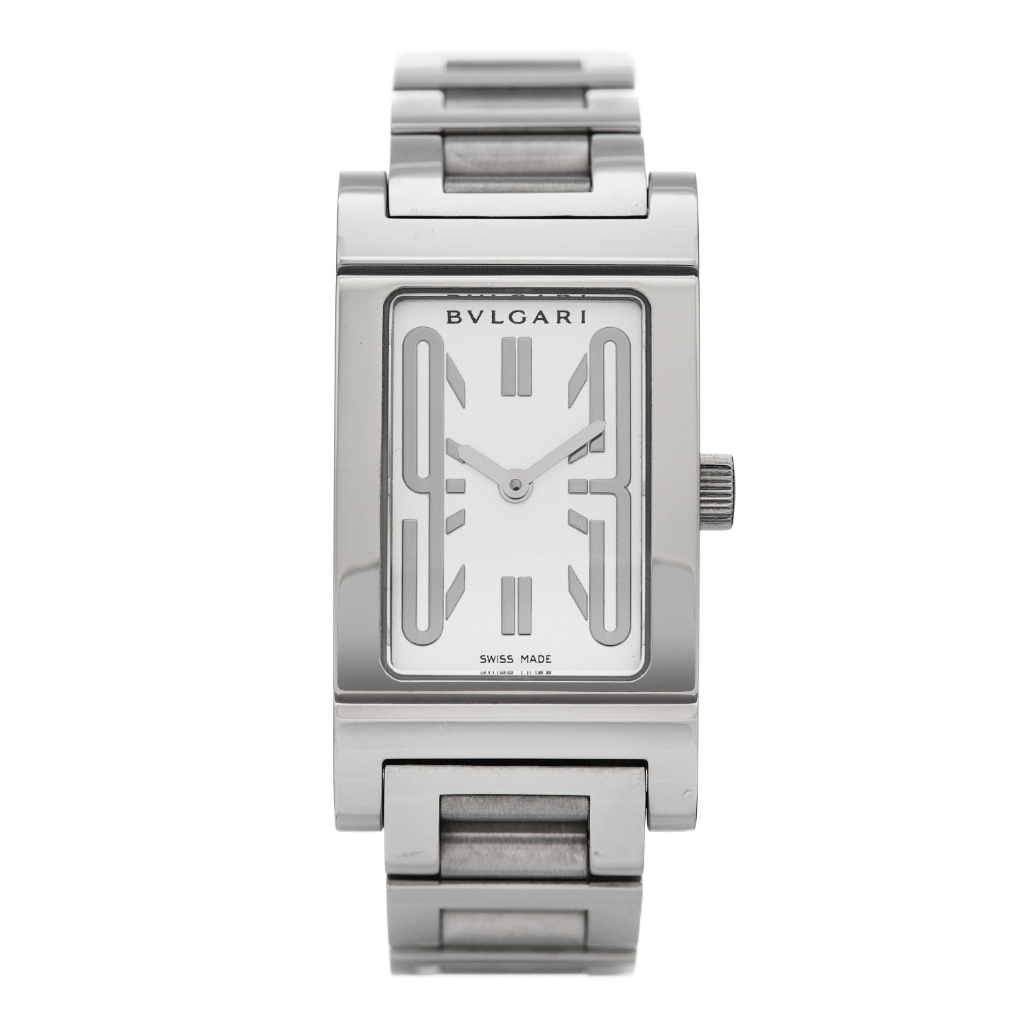 Bulgari Stainless Steel 21mm Rettangolo Quartz Watch 1 of 5