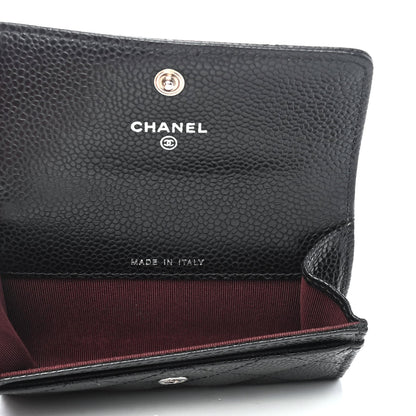 Chanel Caviar Quilted Flap Card Holder Black 4 of 4