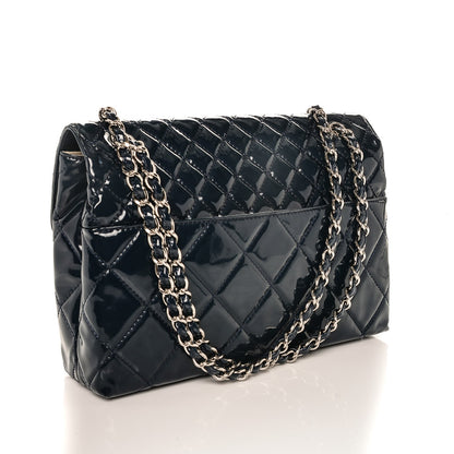 Chanel Vinyl Quilted In The Business Flap Navy Blue 3 of 13
